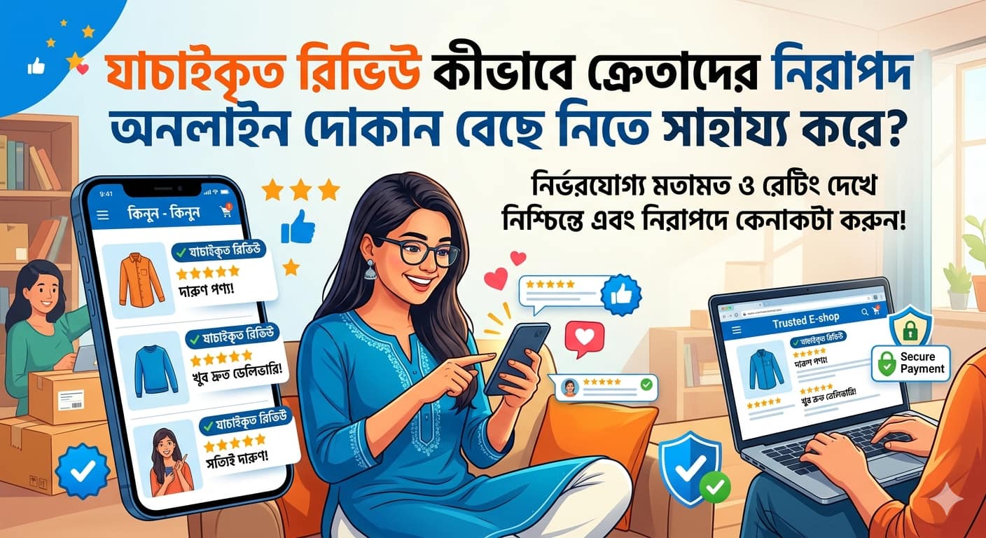 যাচাইকৃত রিভিউ কীভাবে ক্রেতাদের নিরাপদ অনলাইন দোকান বেছে নিতে সাহায্য করে