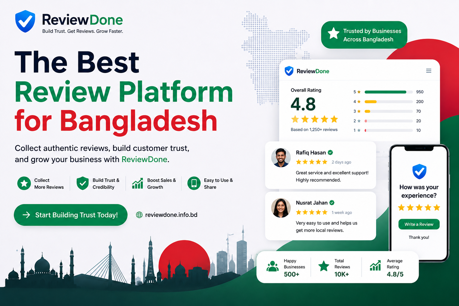The Best Review Platform in Bangladesh for Businesses and Customers | ReviewDone The Best Review Platform in Bangladesh for Businesses and Customers | ReviewDone